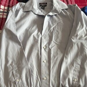 Kirkland Signature Men's Light Gray Dress Shirt